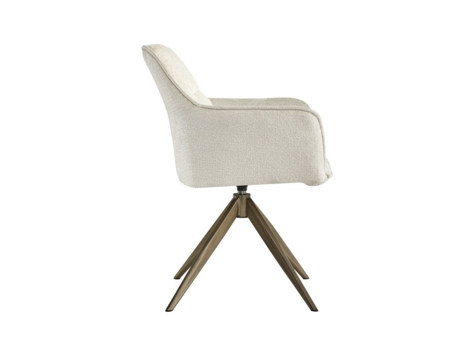 RICHMOND krzesło obrotowe ALINE białe - trudnopalne - Richmond Interiors